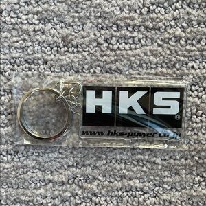 Genuine HKS JAPAN clear keychain